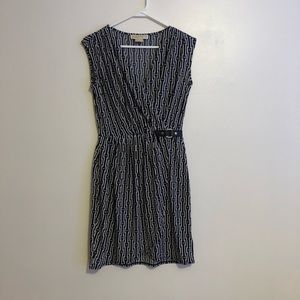 Black and White Patterned Michael Kors Dress